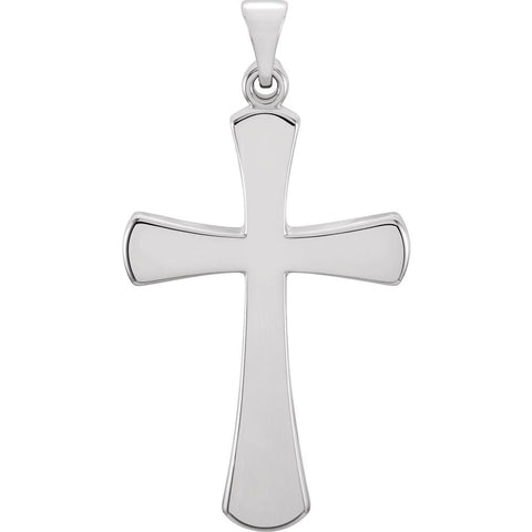 Sterling Silver 28.5x19mm Cross Pendant Sterling Silver 28.5x19mm Cross Pendant