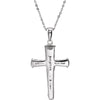 Gold Plated & Sterling Silver Three-Nails Promise 18" Necklace Gold Plated & Sterling Silver Three-Nails Promise 18" Necklace