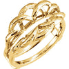 All metal Ring Guard in 14k Yellow Gold ( Size 6 )