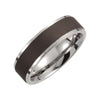 Raised Edge Titanium Wedding Band Ring (Size 7.5 ) Raised Edge Titanium Wedding Band Ring (Size 7.5 )