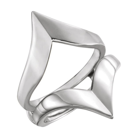 14k White Gold Metal Ring Guard, Size 6 14k White Gold Metal Ring Guard, Size 6