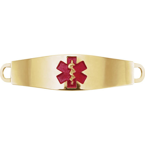 14k Yellow Gold Engravable Medical I.D. Plate 14k Yellow Gold Engravable Medical I.D. Plate