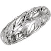 Bridal Duo 05.00 mm Hand Woven Wedding Band Ring in 14k White Gold (Size 8.5 ) Bridal Duo 05.00 mm Hand Woven Wedding Band Ring in 14k White Gold (Size 8.5 )