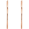 14k Rose Gold 24mm Endless Hoop Earrings 14k Rose Gold 24mm Endless Hoop Earrings