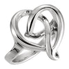 Freeform Heart Ring in 14k White Gold ( Size 6 ) Freeform Heart Ring in 14k White Gold ( Size 6 )