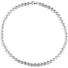 Sterling Silver 8mm Hollow Bead 16" Chain Sterling Silver 8mm Hollow Bead 16" Chain