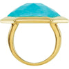 18k Yellow Gold Vermeil Turquoise Ring Size 7 18k Yellow Gold Vermeil Turquoise Ring Size 7
