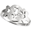 14k White Gold Initial Rings, Size 6 14k White Gold Initial Rings, Size 6