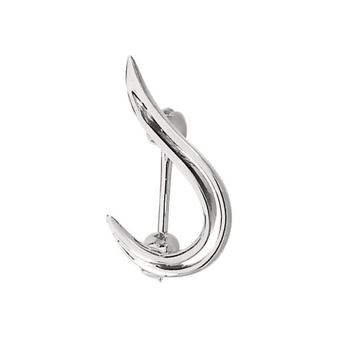 14k White Gold Fashion Brooch 14k White Gold Fashion Brooch