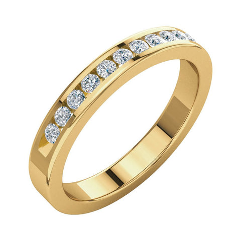 14k Yellow Gold 1/4 CTW Diamond Classic Channel Set Anniversary Band, Size 8 14k Yellow Gold 1/4 CTW Diamond Classic Channel Set Anniversary Band, Size 8