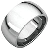 Comfort-Fit Wedding Band Ring in Sterling Silver ( Size 5.5 )