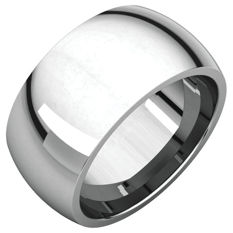 Sterling Silver 10mm Comfort Fit Band, Size 5