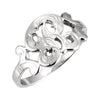 Initial Ring with Initial 'R' in 14k White Gold ( Size 6 ) Initial Ring with Initial 'R' in 14k White Gold ( Size 6 )