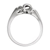 14k White Gold Freeform Ring, Size 6 14k White Gold Freeform Ring, Size 6