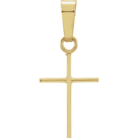 14k Yellow Gold 12x8mm Cross Pendant 14k Yellow Gold 12x8mm Cross Pendant