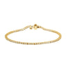 14K Yellow Gold 1 CTW Diamond Line 7.25-Inch Bracelet