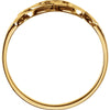 14k Yellow Gold Initial Rings, Size 6 14k Yellow Gold Initial Rings, Size 6