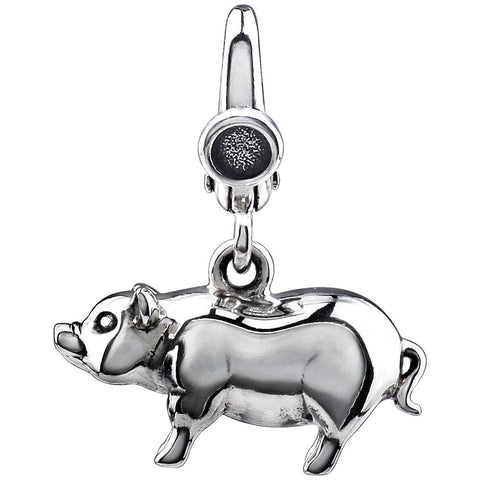 Sterling Silver 21x17mm Pig Charm Sterling Silver 21x17mm Pig Charm