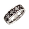 Dura Cobalt Wedding Band Ring with Black Laser Crosses (Size 11.5 ) Dura Cobalt Wedding Band Ring with Black Laser Crosses (Size 11.5 )