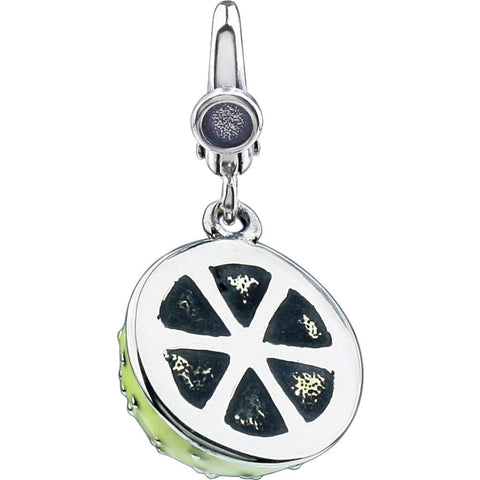 Sterling Silver Enamel Melon Charm Sterling Silver Enamel Melon Charm