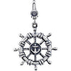 23.00 X 20.00 mm Ship Wheel Charm in Sterling Silver 23.00 X 20.00 mm Ship Wheel Charm in Sterling Silver