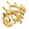 Metal Fashion Ring in 14k Yellow Gold ( Size 6 ) Metal Fashion Ring in 14k Yellow Gold ( Size 6 )