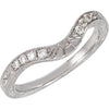 Wedding Band Ring for the Matching Engagement Ring in 14k White Gold ( Size 6 ) Wedding Band Ring for the Matching Engagement Ring in 14k White Gold ( Size 6 )