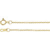 Yellow Gold Filled 1.2mm Solid Cable 16-Inch Chain Yellow Gold Filled 1.2mm Solid Cable 16-Inch Chain