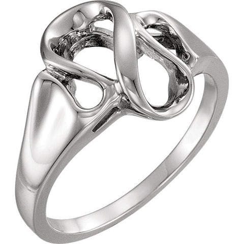 14k White Gold Freeform Ring, Size 6 14k White Gold Freeform Ring, Size 6