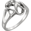 Metal Fashion Ring in 14k White Gold ( Size 6 ) Metal Fashion Ring in 14k White Gold ( Size 6 )