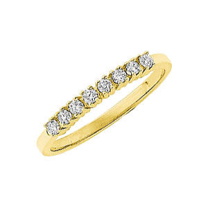 14k Yellow Gold 1/6 CTW Diamond Anniversary Band, Size 6 14k Yellow Gold 1/6 CTW Diamond Anniversary Band, Size 6