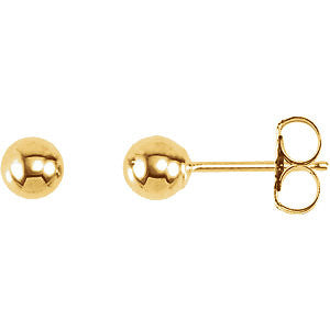 14k Yellow Gold 3mm Ball Earrings 14k Yellow Gold 3mm Ball Earrings