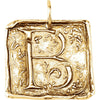 14K Yellow Gold Initial "B" Vintage Pendant