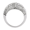 14k White Gold Freeform Remount Ring, Size 6 14k White Gold Freeform Remount Ring, Size 6