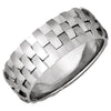 Size 12 Bridal Duo 08.00 mm Band in 14K White Gold Size 12 Bridal Duo 08.00 mm Band in 14K White Gold