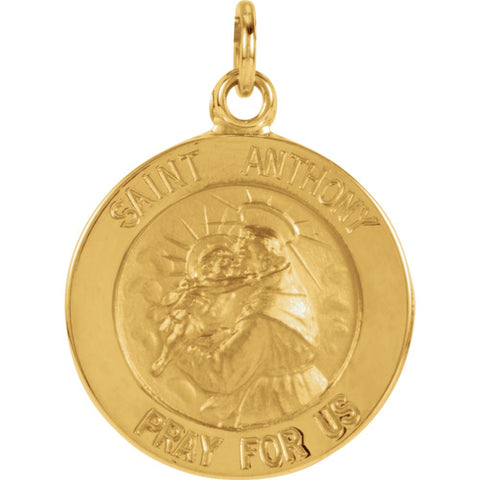 Sterling Silver 25.25mm St. Anthony Medal Sterling Silver 25.25mm St. Anthony Medal