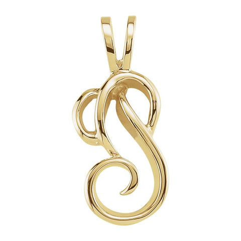 14k Yellow Gold 22x9mm Freeform Pendant 14k Yellow Gold 22x9mm Freeform Pendant
