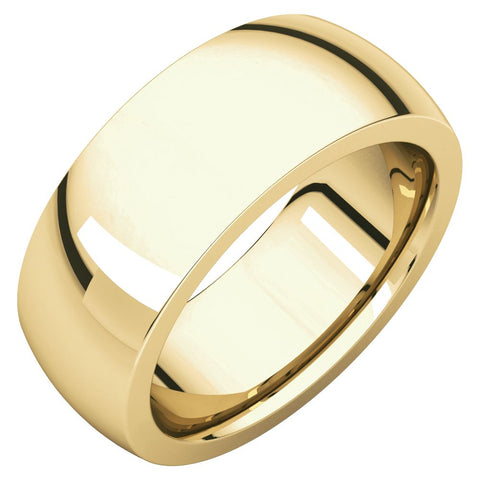 18k Yellow Gold 8mm Heavy Comfort Fit Band, Size 7