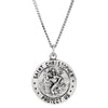 18.00 mm St. Christopher/Us Air Force Medal with 18 inch Chain in Sterling Silver 18.00 mm St. Christopher/Us Air Force Medal with 18 inch Chain in Sterling Silver