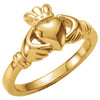 Kid's Claddagh Ring in 14k Yellow Gold ( Size 6 ) Kid's Claddagh Ring in 14k Yellow Gold ( Size 6 )