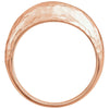 14k Rose Gold 12mm Hammered Dome Ring, Size 7 14k Rose Gold 12mm Hammered Dome Ring, Size 7