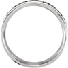 14k White Gold 7mm Comfort-Fit Enamel Band Size 9.5 14k White Gold 7mm Comfort-Fit Enamel Band Size 9.5