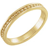 Stackable Metal Fashion Ring in 14k Yellow Gold ( Size 6 ) Stackable Metal Fashion Ring in 14k Yellow Gold ( Size 6 )