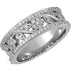 1/2 cttw, SI2-3, G-H Diamond Anniversary Band in 14K White Gold ( Size 6 )