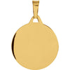 14k Yellow Gold 15mm Round Mazel Good Luck Medal 14k Yellow Gold 15mm Round Mazel Good Luck Medal