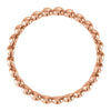 14k Rose Gold 2.5mm Beaded Stackable Ring Size 6 14k Rose Gold 2.5mm Beaded Stackable Ring Size 6