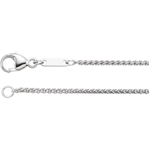 Platinum 1.2mm Wheat 20" Chain Platinum 1.2mm Wheat 20" Chain