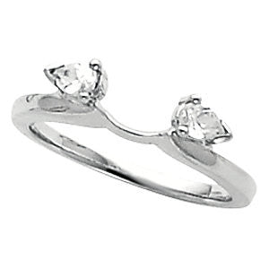 14k White Gold 1/5 CTW Diamond Wrap, Size 6 14k White Gold 1/5 CTW Diamond Wrap, Size 6