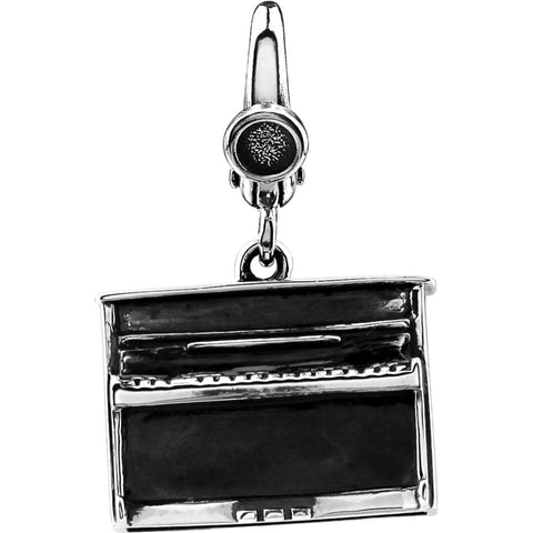 Sterling Silver Piano Charm Sterling Silver Piano Charm