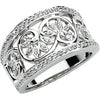 1/3 CTW Etruscan Inspired Anniversary Band in 14K White Gold (Size 6) 1/3 CTW Etruscan Inspired Anniversary Band in 14K White Gold (Size 6)